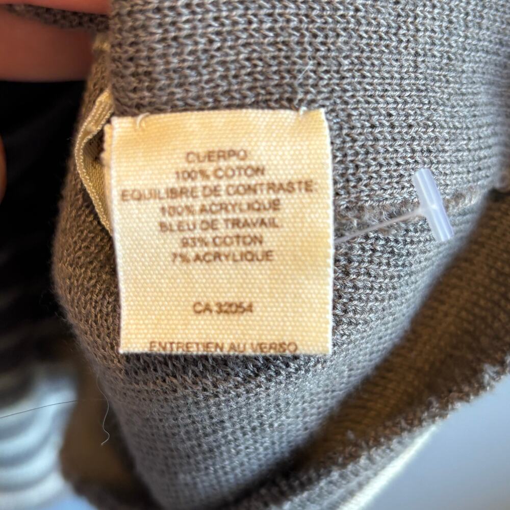 Free People Double Breasted Distressed Sweater Blazer - size Large - Picture 6 of 7